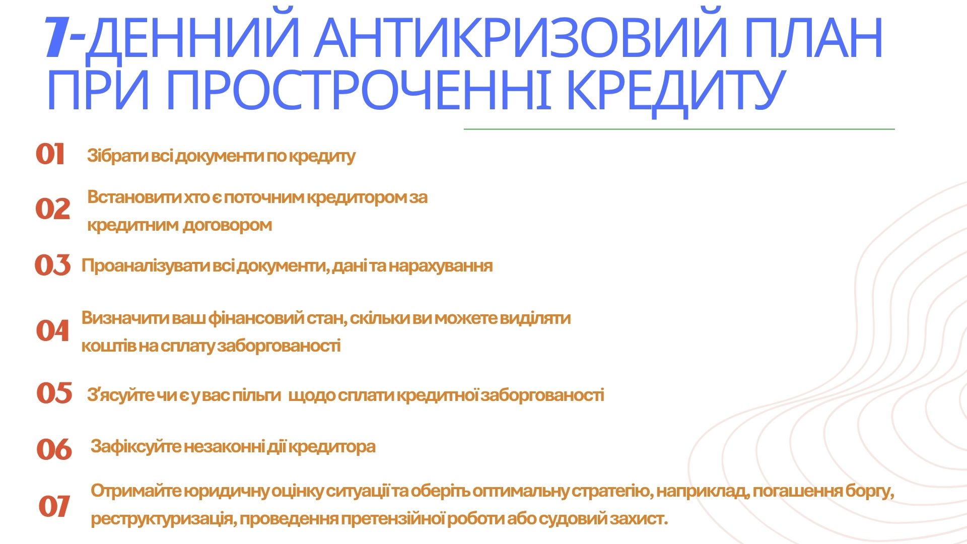 7 денний антикризовий план при простроченні кредиту 